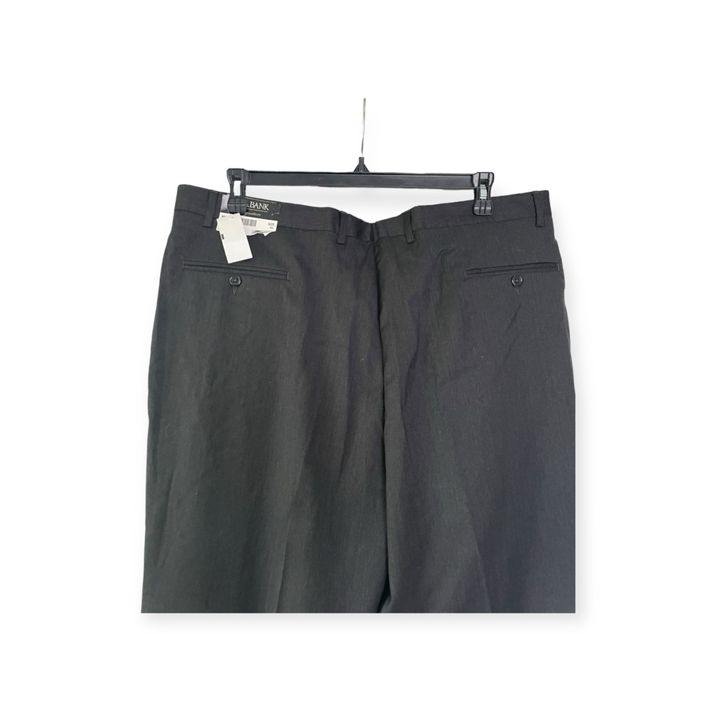 NWT Jos. A. Bank Signature pants 42 L 100% wool black dress pants - Picture 6 of 15